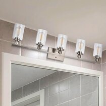 5 bulb vanity light brushed deals nickel